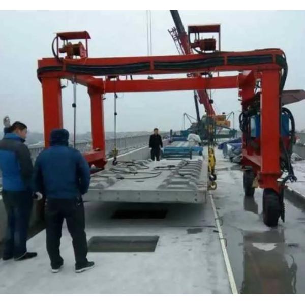 Buy Precast Concrete Rubber Tire Cranes For Construction Stitching at wholesale prices