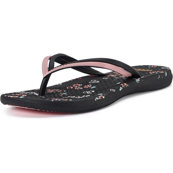 Twin Uppers Women Fitflop Summer Sandals With Injected PVC Printed Soles