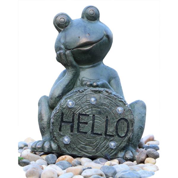 Buy Garden Statue Fountains Vivid Frog Statue Green Frog Magnesia Water  right weight Fountain at wholesale prices
