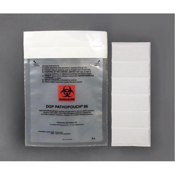 Buy 0.635mm Medical Waste 95kPa Plastic Biohazard Sample Bags at wholesale prices