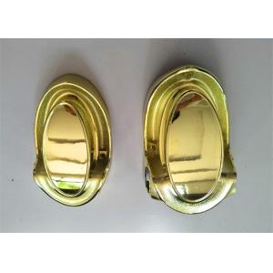 China Funeral Casket Coffin Fittings / Casket Corners Gold Color Wear Resistance on sale