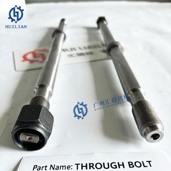 Close-up view of Hydraulic Breaker Through Bolt