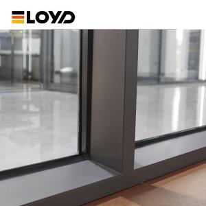 Insect Control Black Double-Layer Hollow Glass Aluminum Casement Windows