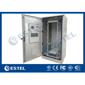 Stainless Steel Outdoor Telecom Equipment Cabinets Weatherproof IP56 Dual Door