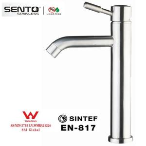 China SENTO watermark stainless steel Lavatory Faucet on sale