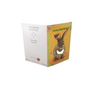 OEM Happy Birthday Musical Greeting Card Glossy Lamination