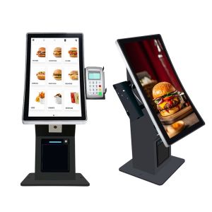 23.6 Inch Curved Screen Popular Touch Screen Self Service Order Kiosk Desktop