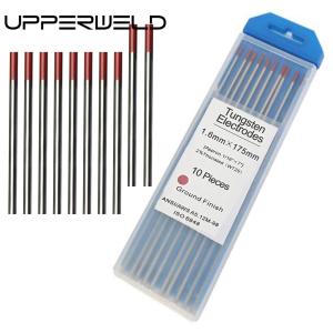 10-Pack 2% Thoriated Red WT20 3/32" TIG Welding Tungsten Electrodes Length 150mm