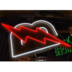 Quality Acrylic 12VDC 200cm Led Lightning Neon Signs RoHS For Bar for sale