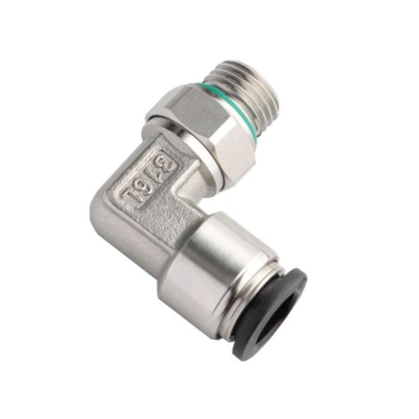 Buy 12mm 14mm 16mm Male Threaded Elbow Pneumatic Push To Connect Fittings at wholesale prices