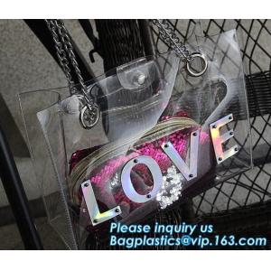 Crossbody Shoulder Messenger Bags Clear PVC Crossbody Bag Waterproof, Shoulder