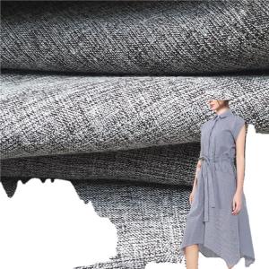 Woven Plain Two-Tone Polyester Cotton Imitation Linen Shirting Fabric