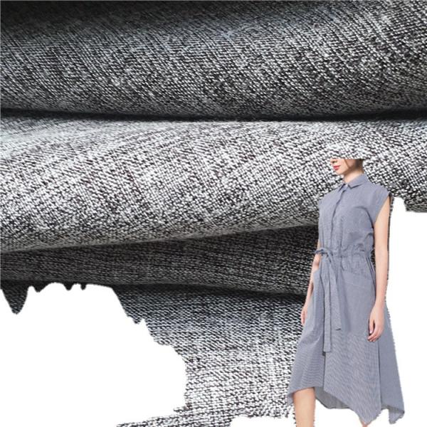 Buy Woven Plain Two-Tone Polyester Cotton Imitation Linen Shirting Fabric at wholesale prices