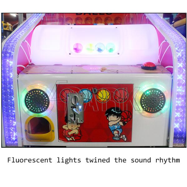 Coin Amusement Arcade Basketball Game Machine Clown King For Children