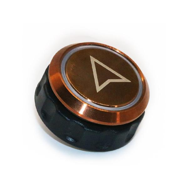 SS DC24V Elevator Touchless Button Lift Alarm Golden Outer Frame Blue And White