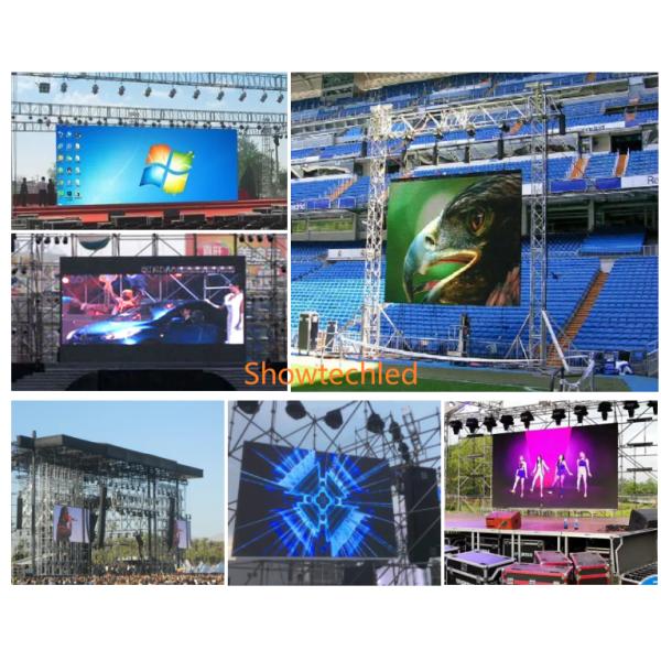 Waterproof P3.9 4500cd/M2 Outdoor Rental LED Display Panel Board 250 X 250MM