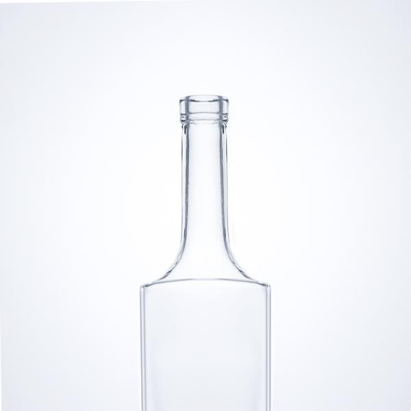 Custom Shape Long Neck Glass Liquor Bottle for Gin Rum Vodka