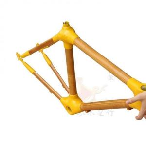 China Yellow Electric 20 Inch Bike Bamboo Frame on sale