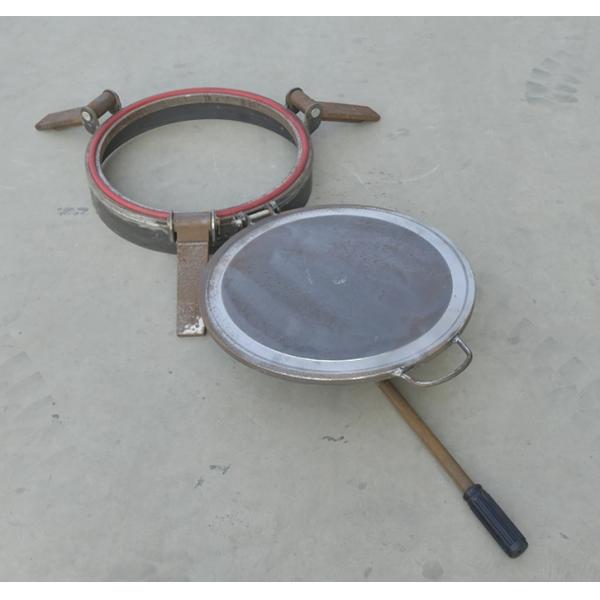 Modified Rubber/Nitrile Rubber Seal Material Carbon Steel Three-claw Manhole Cover for Powder Material Transport Tank