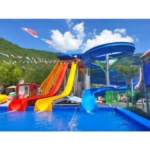 New Design Customized Water Park Equipment Adult Fiberglass Pool Slides