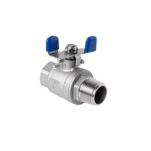 Temperature Normal Temperature Butterfly Handle 2PC Ball Valve with Female Male