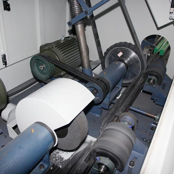 Abrasive Belt And Nylon Wire Polishing Machine With 2 Grinding Head