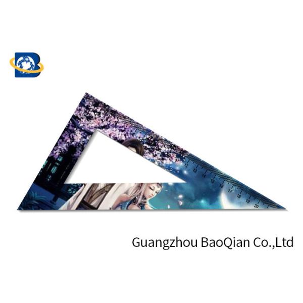 School Students Kids Custom Printed Rulers Stationery Set Food Grade 3D Lenticular Sheet