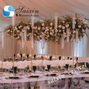 ZT-418G wedding decoration accessories single gold brass candlestick holder