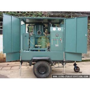 Vacuum Transformer Oil Dehydration Plant NSH Trailer Type Mobile Double Stage