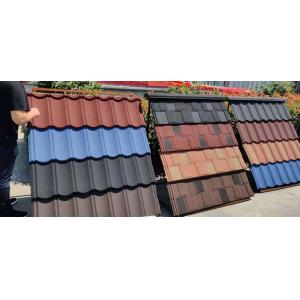 Building material colorful stone coated steel roof tiles / steel roofing tile
