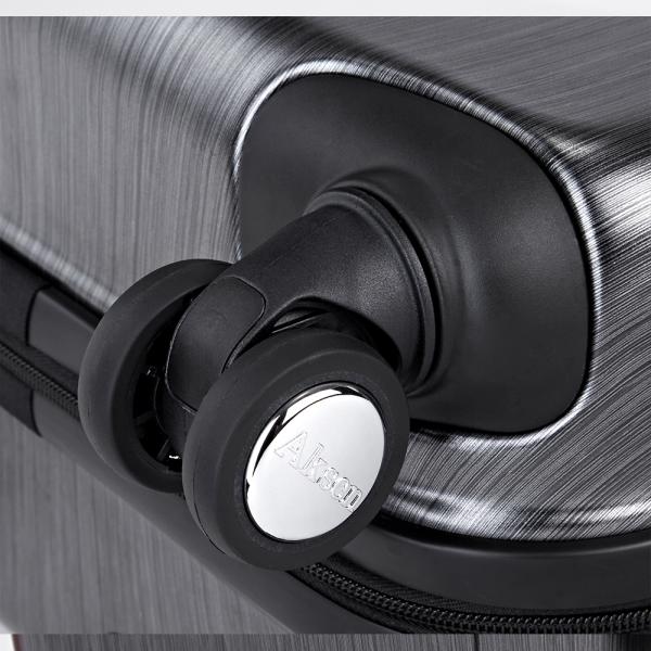 16" PC Travel Bags Carry on Zipper Luggage Business Trolley Purple Suitcase with TSA Lock