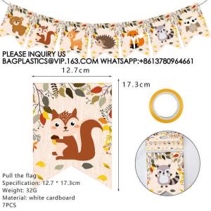 ANIMALS PARTY TABLEWARE SET PAPER PLATE KIDS BIRTHDAY THEME CARTOON ANIMALS