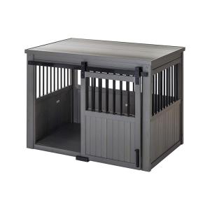 ISO9001 Indoor Wooden Dog Crate Furniture With Doors Wooden Pet Kennel