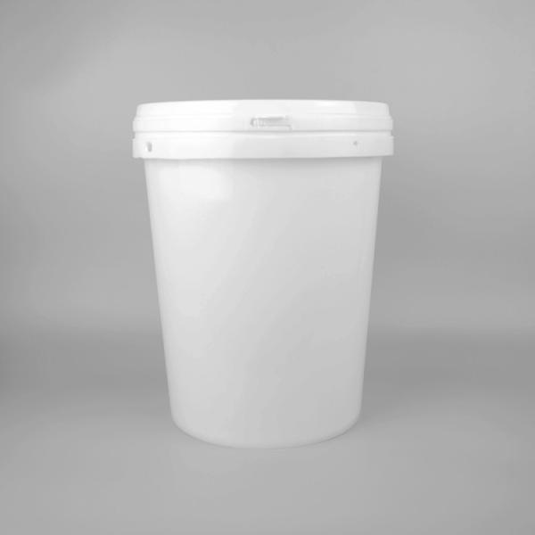 White 4 Gallon Polypropylene Plastic Paint Bucket With Lid