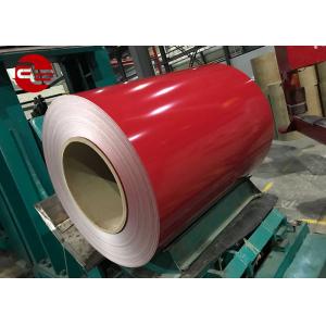Quality Soft / Full Hard Red Prepainted Galvanized Steel Coil Width 600mm - 1250mm for sale