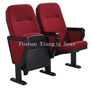 China Fabric Cushion Spring Return Auditorium Chairs / Cinema Seating With Writing Pad on sale