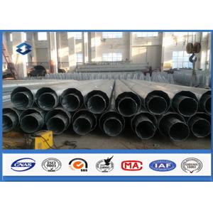 Dodecagonal Galvanized Electrical Power Transmission Pole 20M Height ISO9001