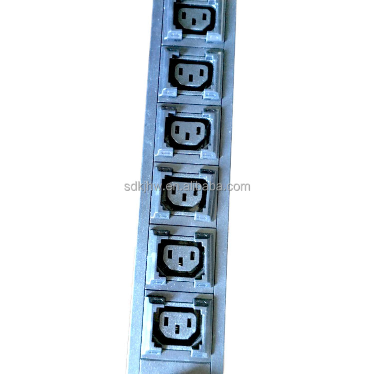 ROHS Single Phase 250V 16A 1U Basic Type Power Socket Rack Mount for AC Input Output