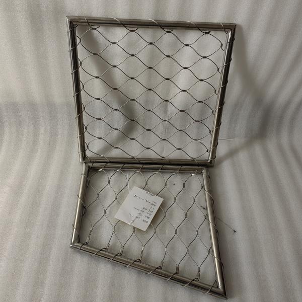 Buy 316 Stainless Steel Wire Rope Perimeter Safety Netting Mesh 1.5 m 1.8 m For Protection at wholesale prices