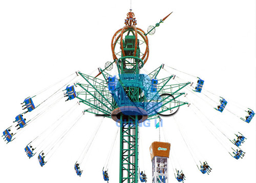 Buy Custom Amusement Park Thrill Rides Turbe Drop Mega Drop Zone Ride For Endless Pleasure at wholesale prices