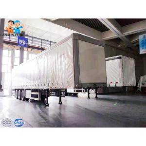 Steel Structure PVC Fabric Tarpaulin 60t Curtain Side Trailers