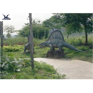 Quality Animated Silicon Outdoor Dinosaur Statues Amusement Park Equipment for sale