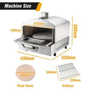 Gas Fired Double Burner Pizza Oven For Commercial With Online Support After