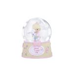 China Resin Angel Deer Led Water Globe Snow Globe With Music Christmas Decoration for sale