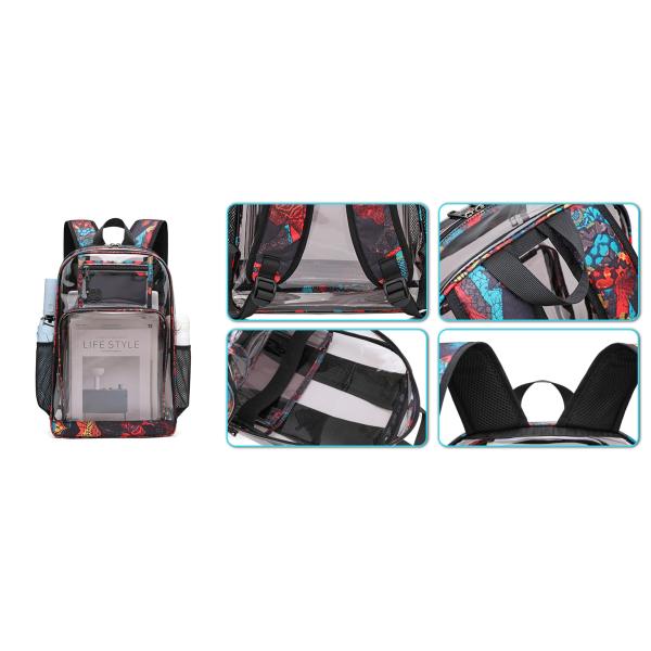 clear backpack heavy duty stadium approved book bag kids for boys mochila para niños backpacks