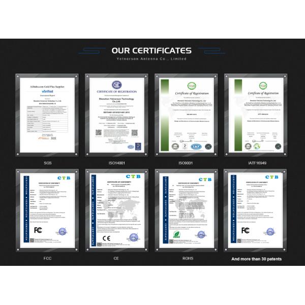 Yetnorson 12dbi 2.4G WIFI External Antenna with 50 Ohm Input Impedance 1.5m Cable Length