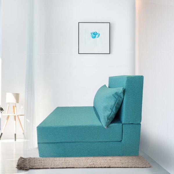 Folding Sofa Bed with Pillow Convertible Chair Floor Couch & Sleeping Mattressfor Living Room