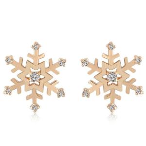 Christmas gift dainty jewelry fashion ear piercing jewelry crystal stainless
