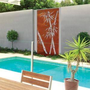 Bamboo Metal Corten Steel Privacy Screens 1.5-3mm Thickness