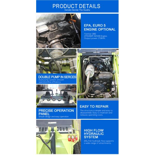 China Mini Skid Steer Loader Diesel Skid Steer Loader With Attachments Mini Skid Steer Loader